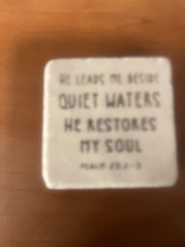 Scripture Stone - Quiet Waters - Image 2